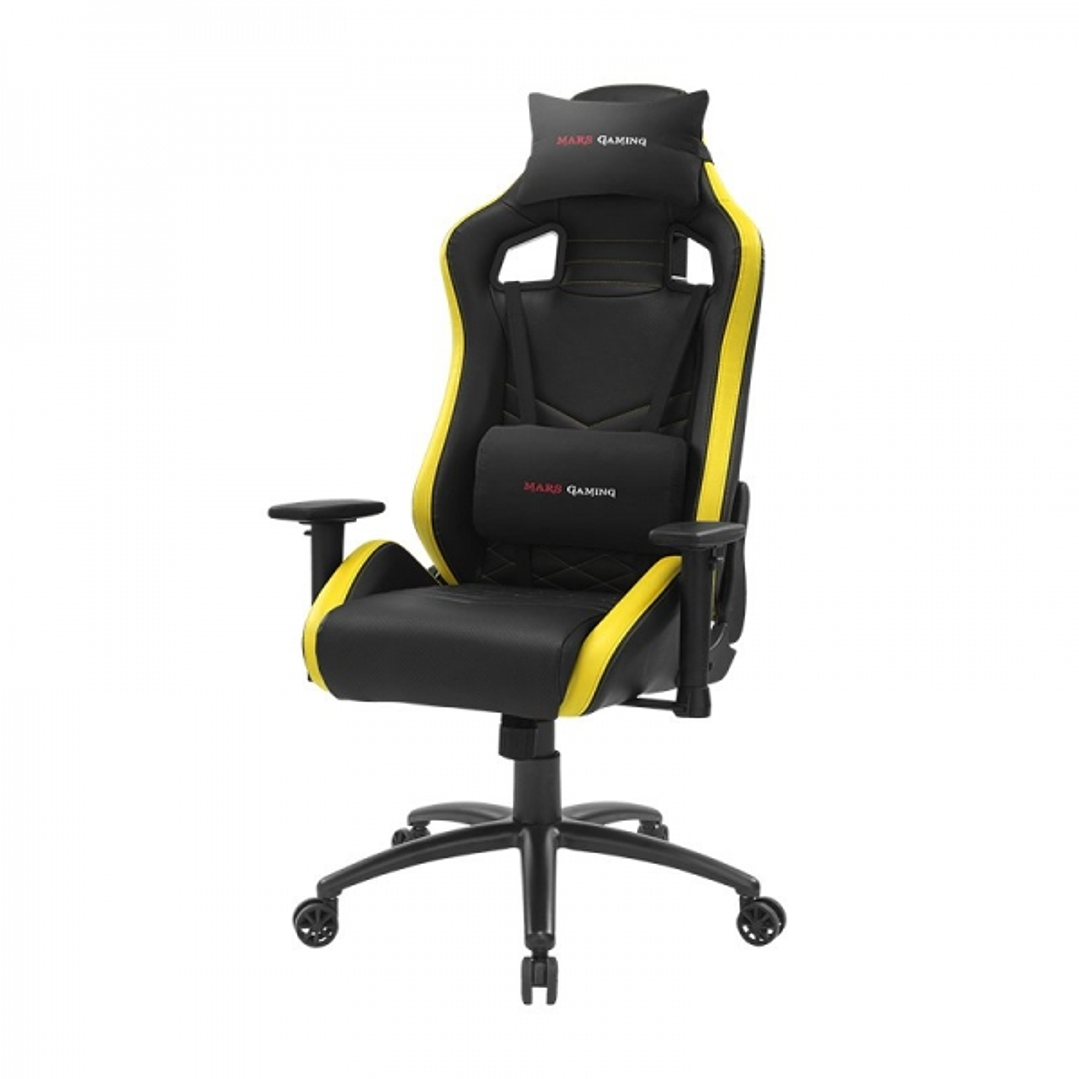 Mars Gaming MGCXNEO Silla Premium - Confort Excepcional - AIR-TECH PRO - Cojines Soft-Touch - Piston Clase 4 - Ruedas XL 65mm - Base Acero Reforzado - 1