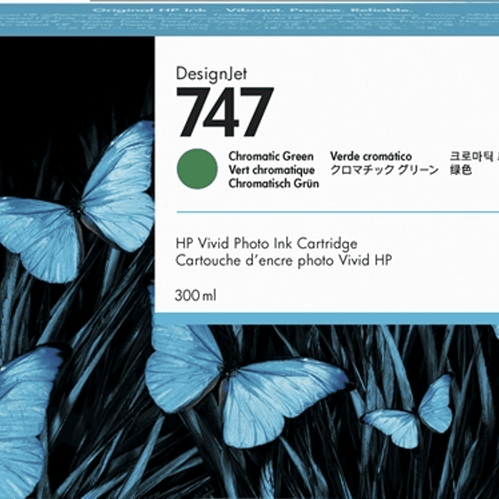 HP 747 Verde Cartucho de Tinta Original - P2V84A 1