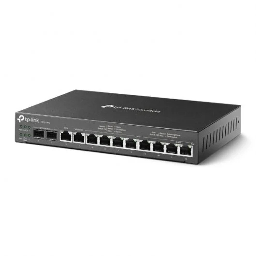 TP-Link ER7212PC Router VPN Gigabit Omada 3 en 1 - 8 Puertos LAN RJ45 PoE+ + 2 Puertos SFP + 2 Puertos WAN 1