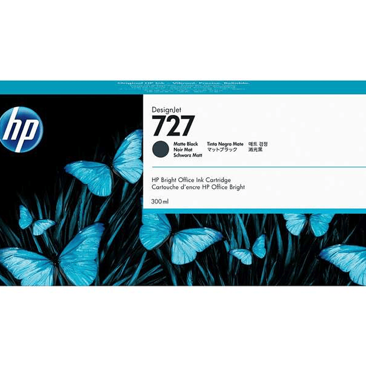 HP 727 Negro Mate Cartucho de Tinta Original - C1Q12A 1