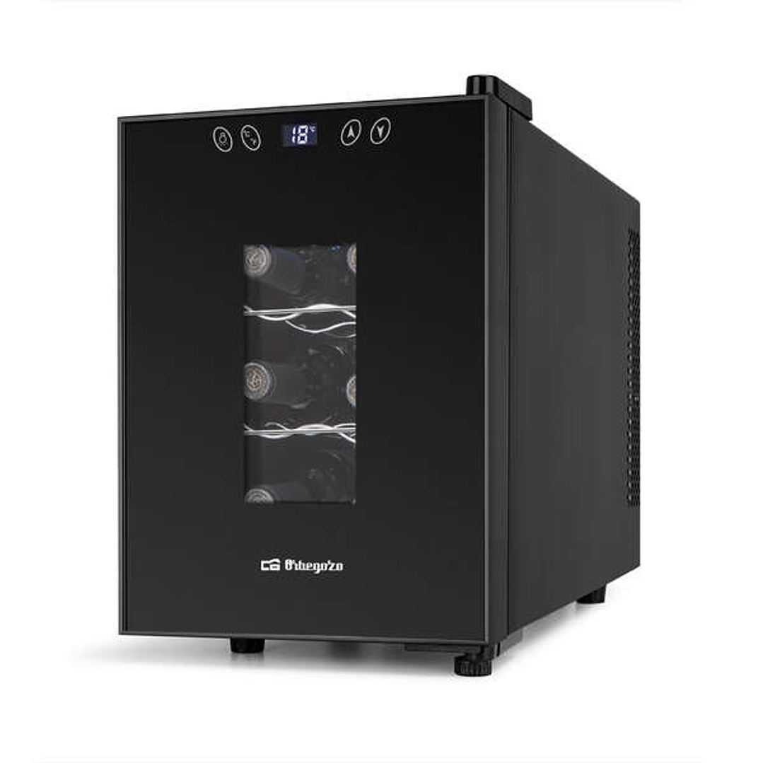 Orbegozo VT 630 Vinoteca Compacta - Conserva y Disfruta del Vino en Casa - Capacidad para 6 Botellas - Control Electronico de Temperatura - Diseño Ele 1