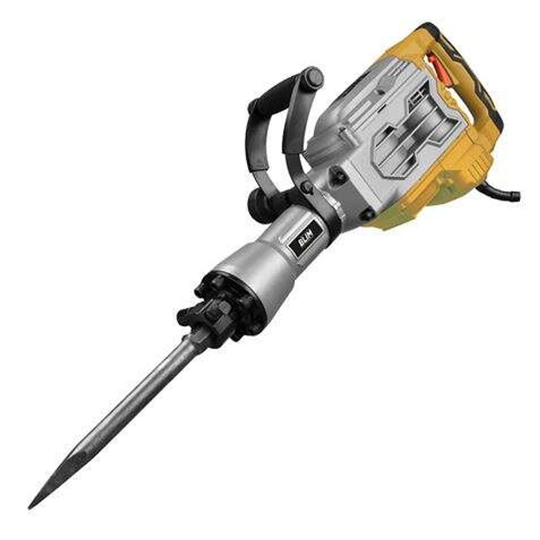 Blim Martillo Rompedor 1700W - Potencia de Impacto 60J - 1.900 Impactos por Minuto - Tecnologia Antivibracion - Incluye 2 Cinceles 1
