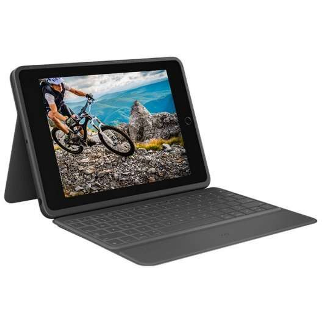 Logitech Rugged Folio Funda con Teclado Inalambrico para iPad 7ª y 8ª Generacion 10.2
