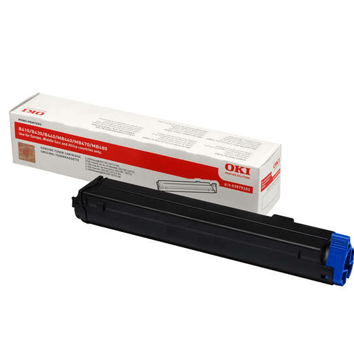 OKI B410/B420/B430/B440/MB460/MB470/MB480 Negro Cartucho de Toner Original - 43979102 1