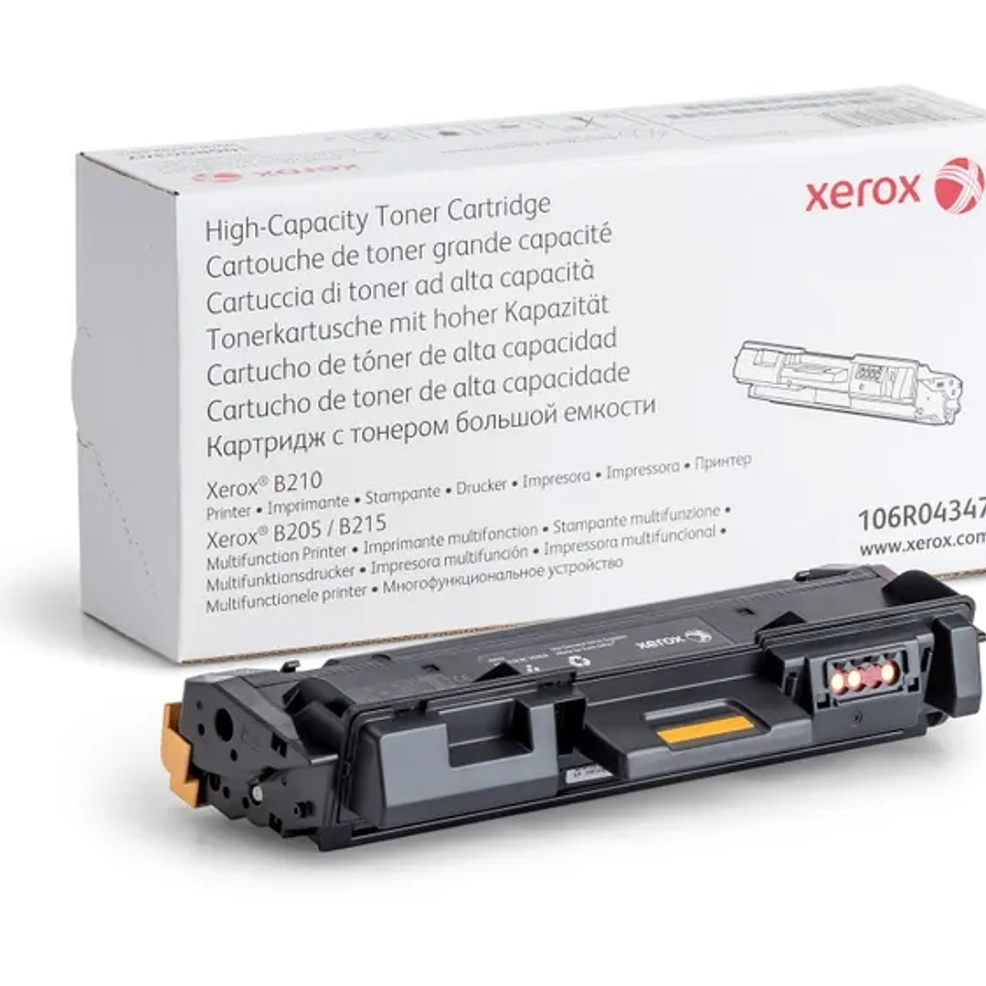 Xerox B205/B210/B215 Negro Cartucho de Toner Original - 106R04347 1