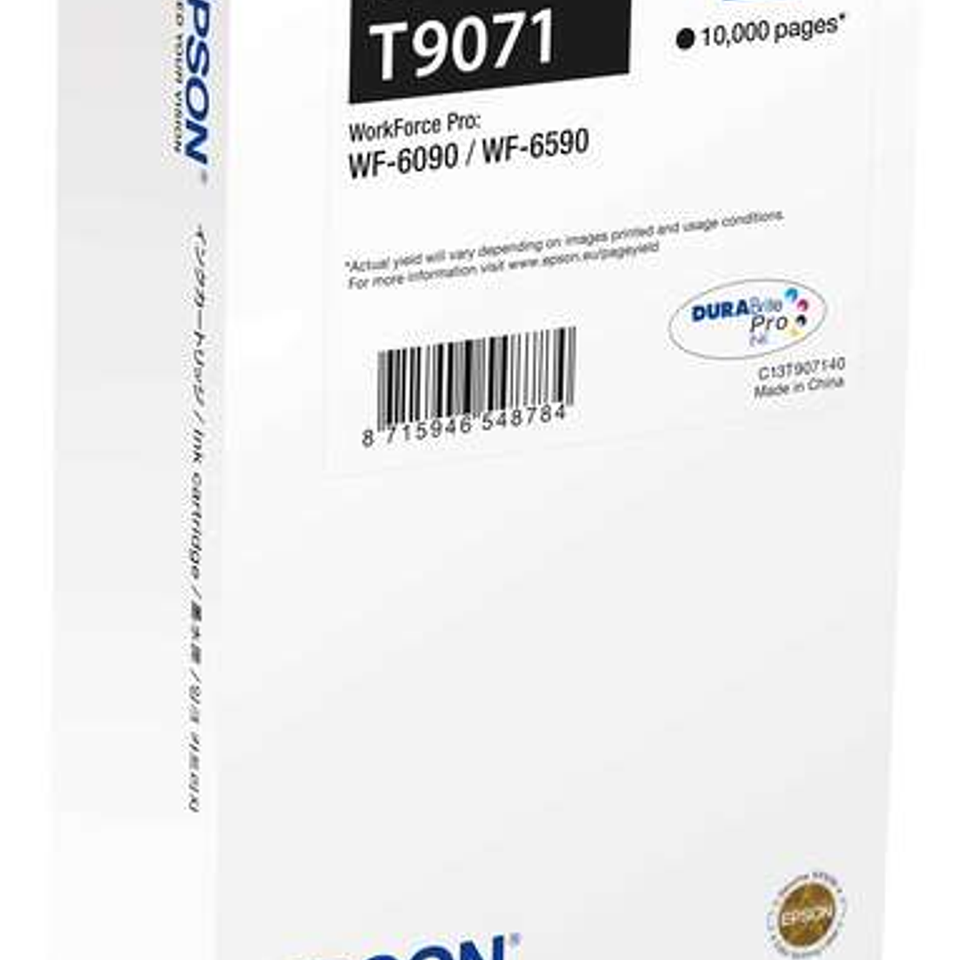 Epson T9071 Negro Cartucho de Tinta Original - C13T907140 1