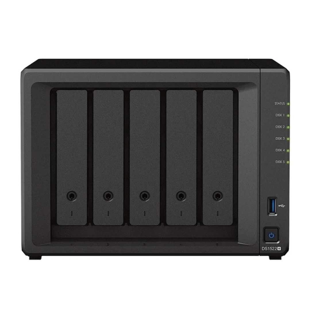 Synology DiskStation DS1522+ NAS 8GB - 5 Bahias - Procesador AMD 1