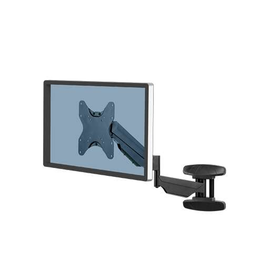 Fellowes Soporte de Pared para Pantalla - Completamente Ajustable - Sistema Muelle de Gas - Hasta 42