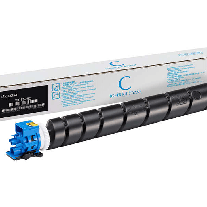 Kyocera TK8525 Cyan Cartucho de Toner Original - 1T02RMCNL0/1T02RMCNL1/TK8525C 1