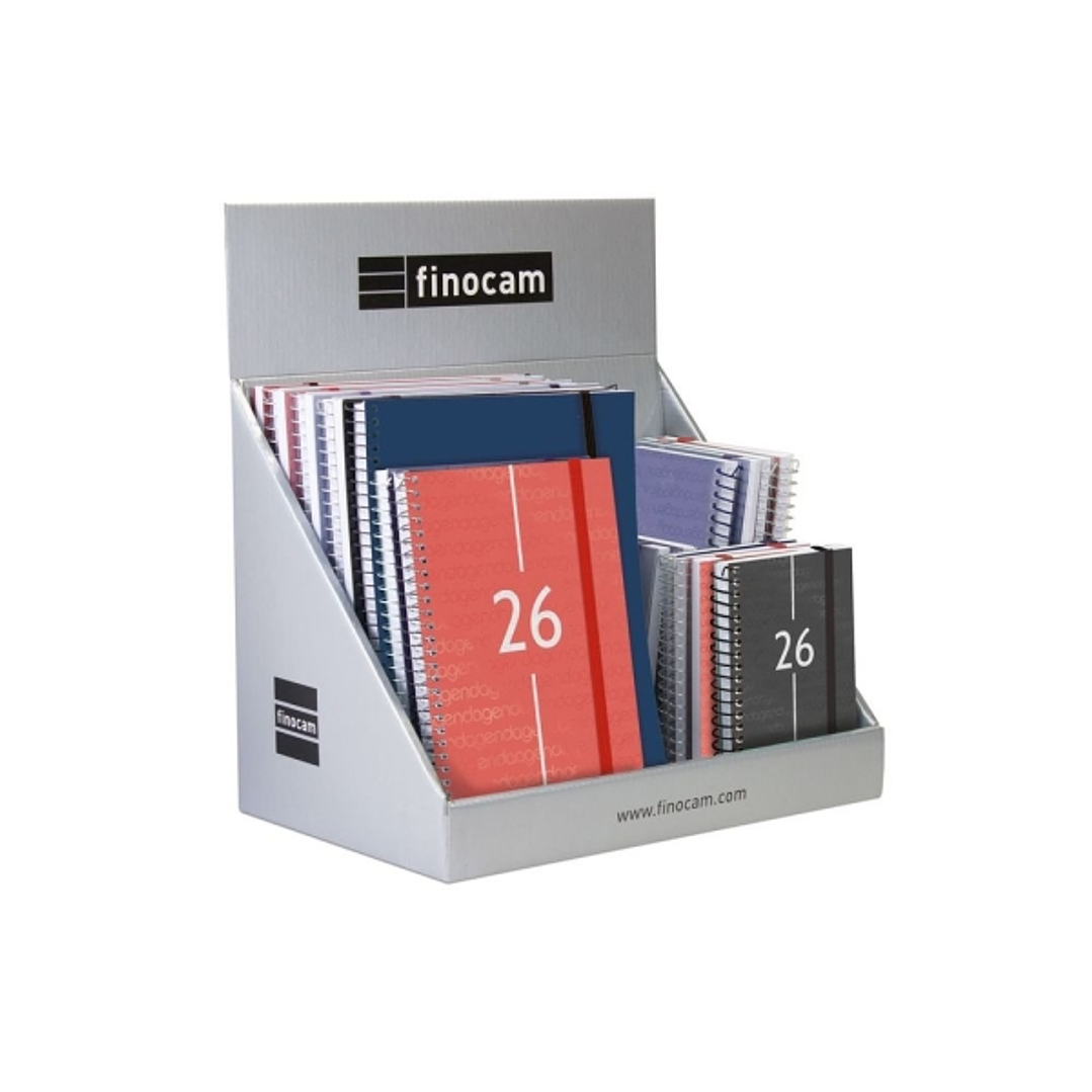 Finocam Pack de 25 Agendas Surtidas - Anual 2026 - Semana Vista - Color Surtidos 1