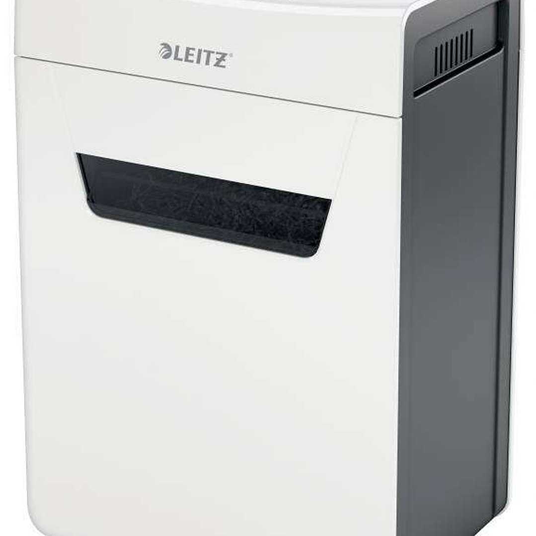 Leitz IQ Protect Premium 6M Destructora de Papel Manual Micro Corte P-5 - Destruye hasta 7 Hojas a la Vez - Ultrasilenciosa - Papelera de 18L - Color  1