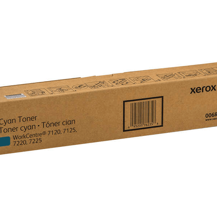 Xerox WorkCentre 7120/7125/7220/7225 Cyan Cartucho de Toner Original - 006R01460 1