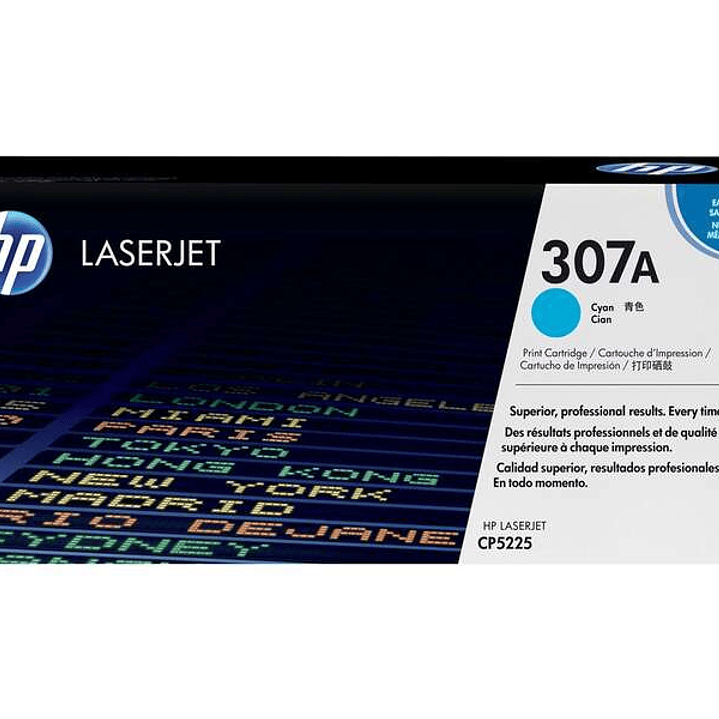 HP CE741A Cyan Cartucho de Toner Original - 307A 1