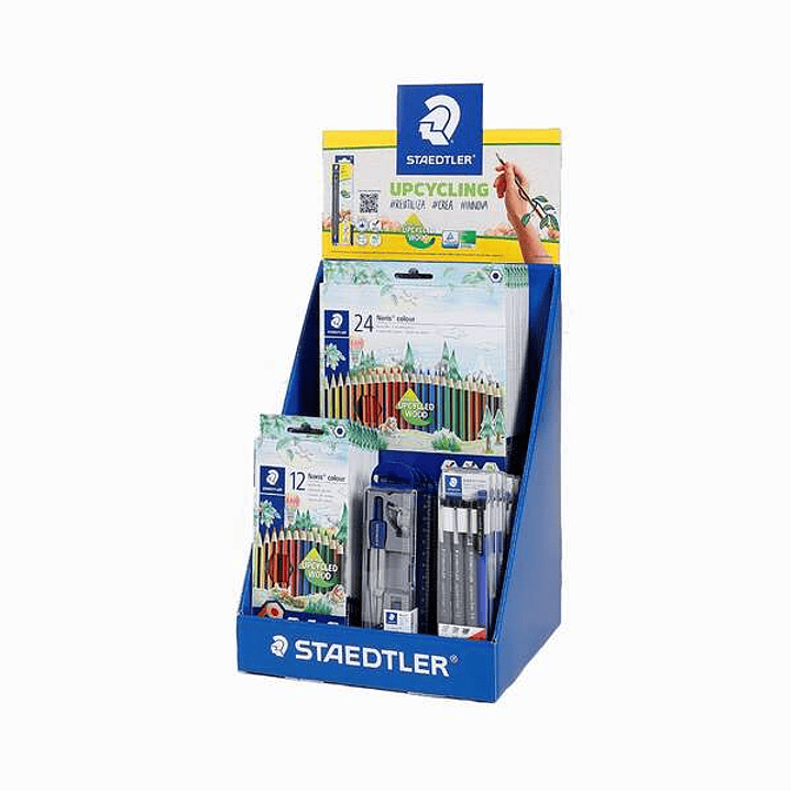 Staedtler Expositor de Sobremesa con 8ud 185 C12, 5ud 185 C24, 4ud 550 60, 6ud 308 S1 WP3 y 2ud de Regalo 120-2 1
