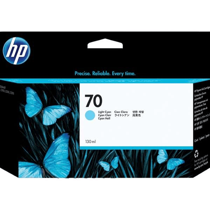 HP 70 Cyan Light Cartucho de Tinta Original - C9390A 1