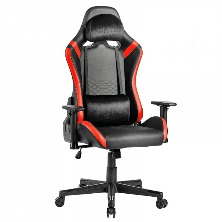 Mars Gaming MGC-PRO Silla Gaming - Cuero PU - Cojines Soft-Touch - Reposabrazos 2D - Respaldo Reclinable 135º - Soporta 150 kg - Base de Acero - 5 Rue 1