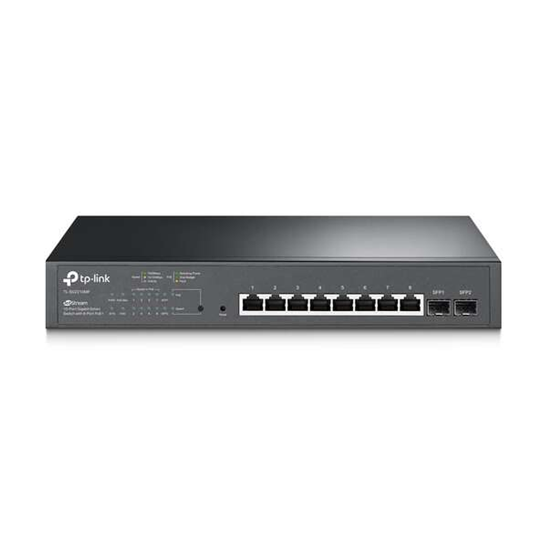 TP-Link Omada Switch Smart Gigabit JetStream - 8 Puertos PoE+ - 2 Ranuras SFP - Montaje en Rack 1