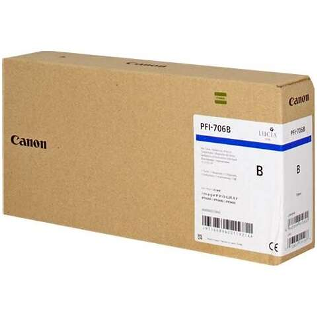 Canon PFI706 Blue Cartucho de Tinta Original - 6689B001 1