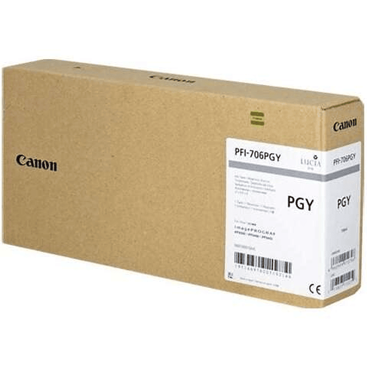 Canon PFI706 Gris Photo Cartucho de Tinta Original - 6691B001 1