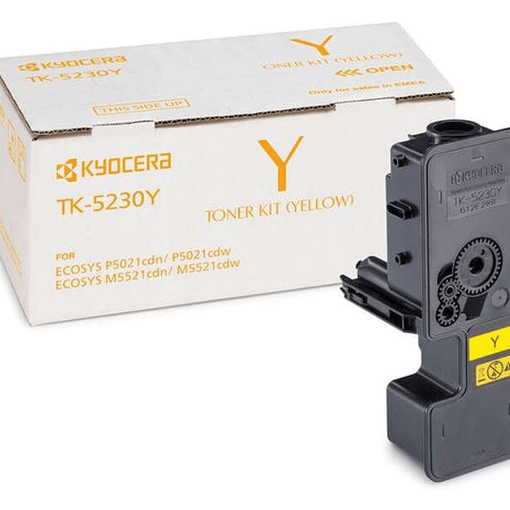 Kyocera TK5230 Amarillo Cartucho de Toner Original - 1T02R9ANL0/TK5230Y 1