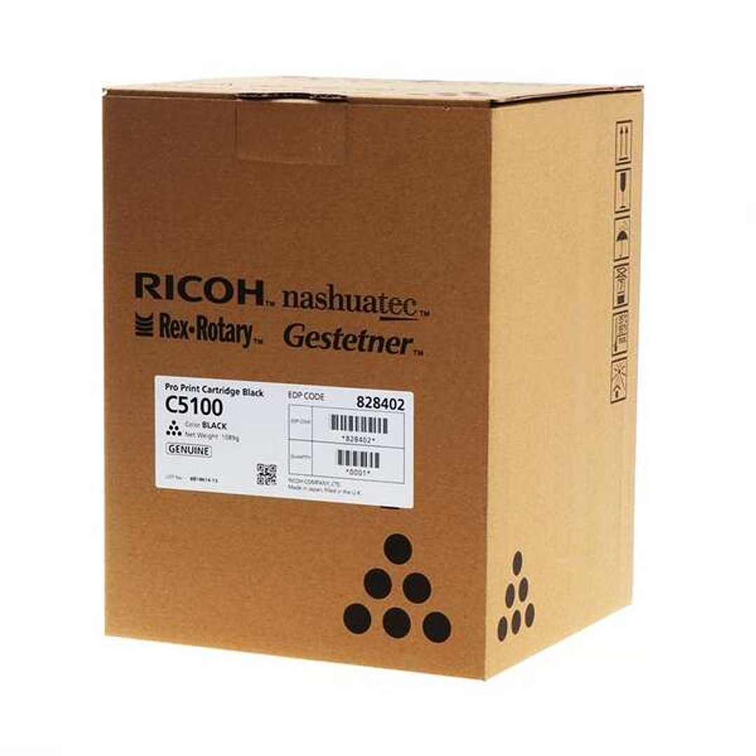 Ricoh Pro C5100/C5110 Negro Cartucho de Toner Original - 828402 1