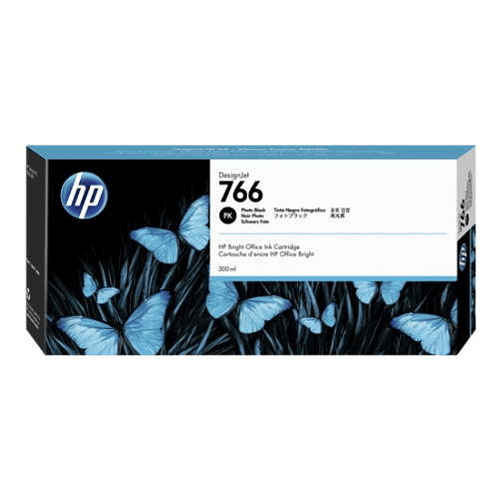 HP 766 Negro Photo Cartucho de Tinta Original - P2V94A 1