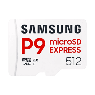 Samsung P9 Tarjeta Micro SDXC Express 512GB UHS-I V30 A1 800MBs