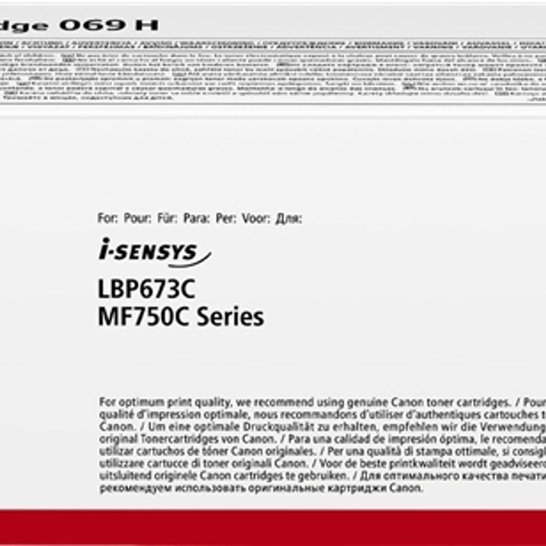 Canon 069H Negro Cartucho de Toner Original - 5098C002 1