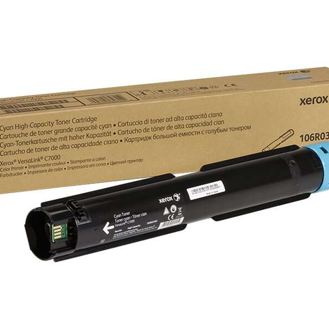 Xerox VersaLink C7000 Cyan Cartucho de Toner Original - 106R03760 1