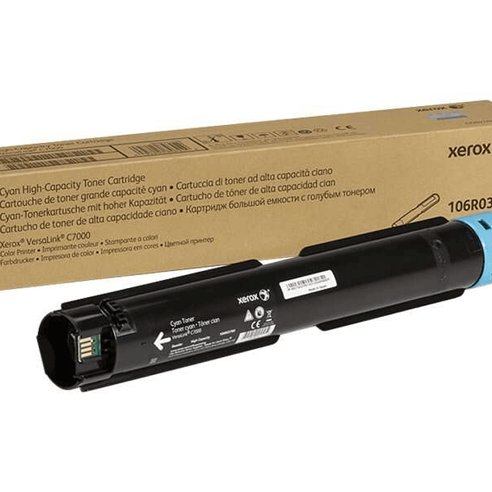 Xerox VersaLink C7000 Cyan Cartucho de Toner Original - 106R03760 1