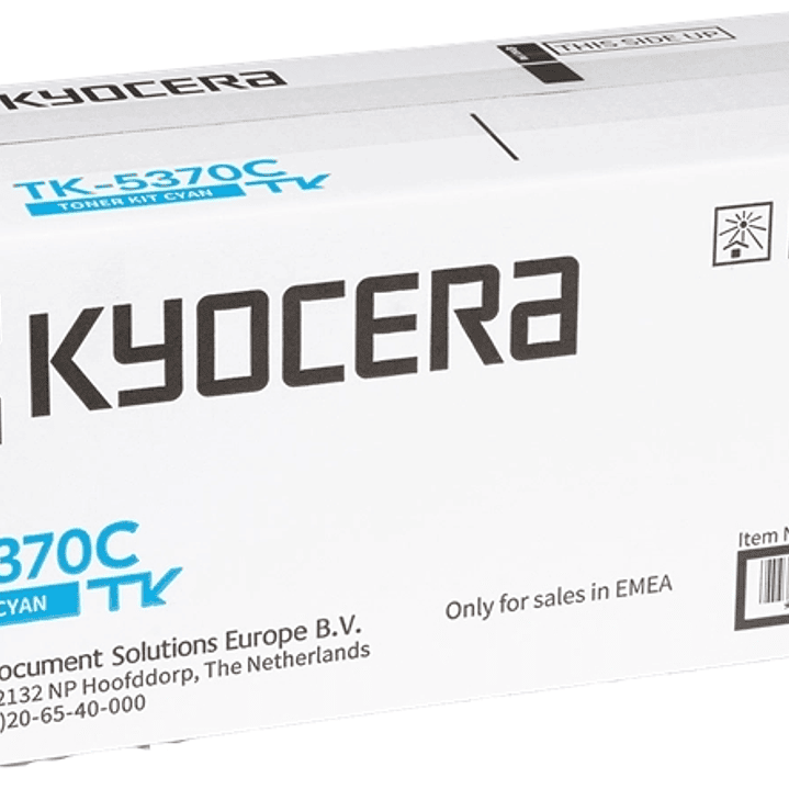 Kyocera TK5370 Cyan Cartucho de Toner Original - 1T02YJCNL0/TK5370C 1