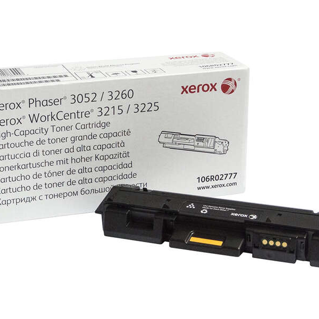 Xerox Phaser 3260/WorkCentre 3225 Negro Cartucho de Toner Original - 106R02777 1