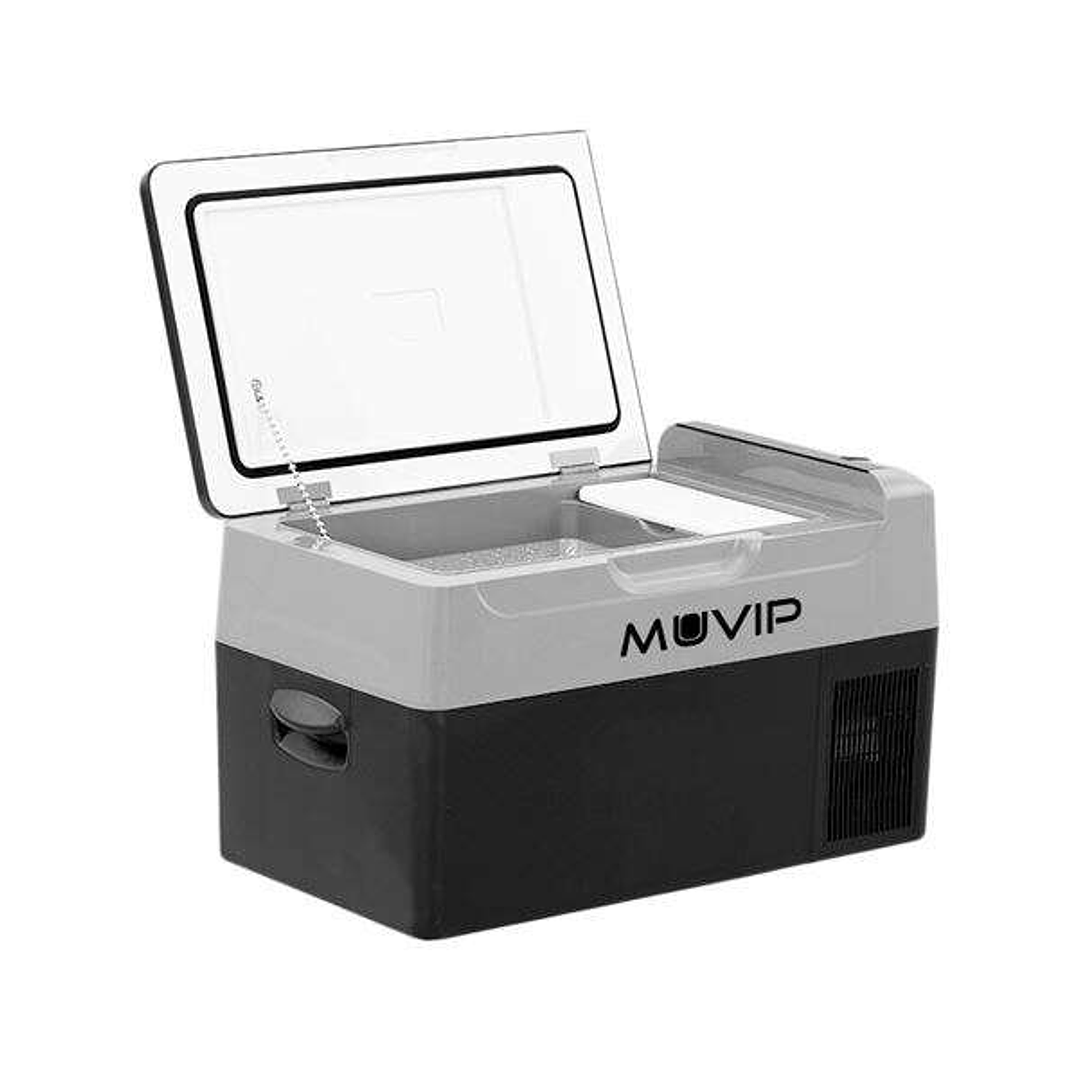Muvip Nevera de Compresor Portatil 20 Litros 50W - Asas de Transporte - Compresor Silencioso - Color Negro 1