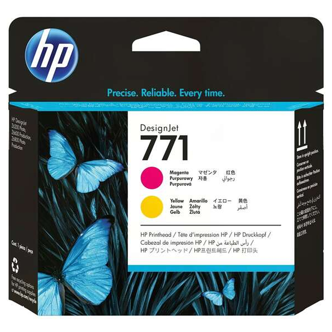HP 771 Cabezal de Impresion Original - Magenta, Amarillo - CE018A 1