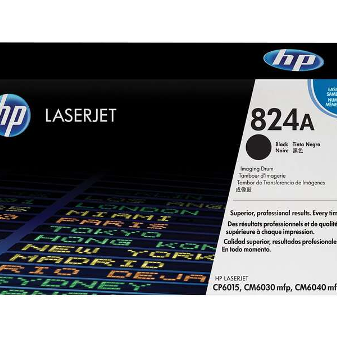 HP CB384A Negro Tambor de Imagen Original - 824A (Drum) 1