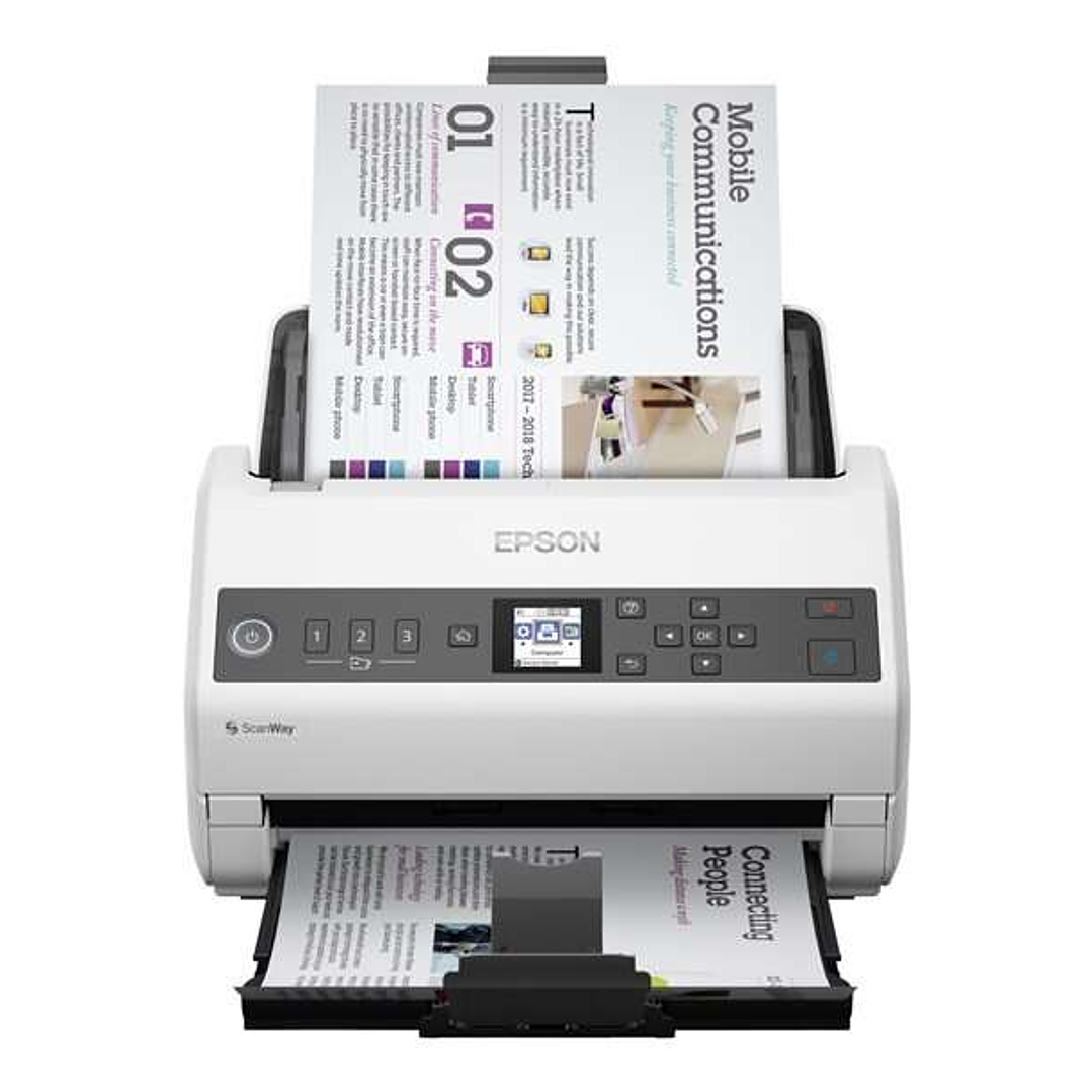Epson Workforce DS-730N Escaner Documental A4 Duplex 600dpi - Velocidad de Escaneo 40ppm 1