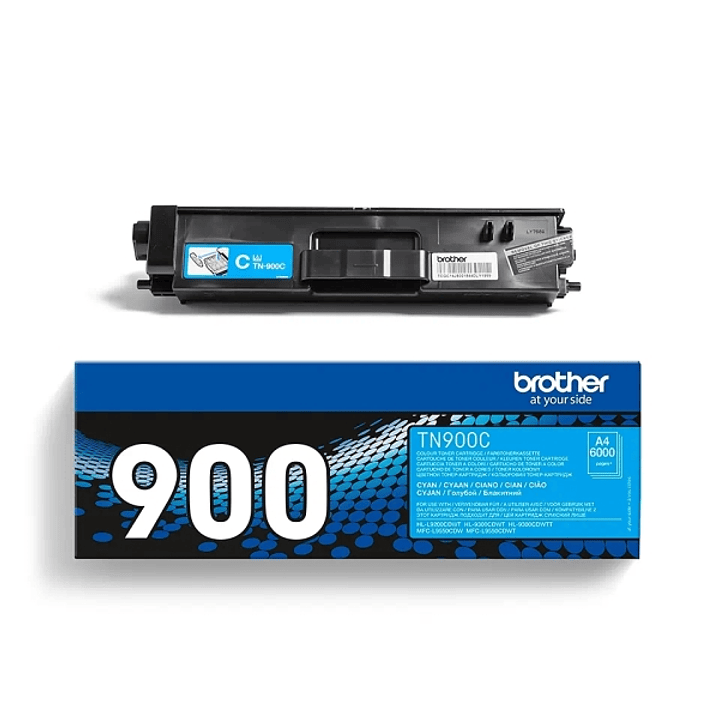 Brother TN900 Cyan Cartucho de Toner Original - TN900C 1