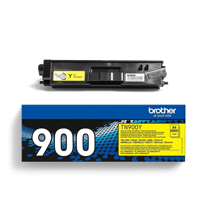 Brother TN900 Amarillo Cartucho de Toner Original - TN900Y 1