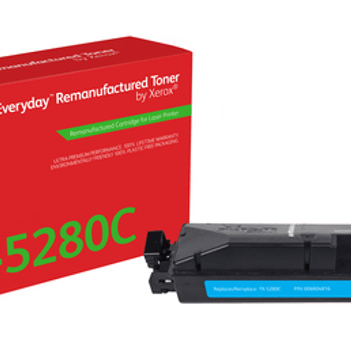 Xerox Everyday Kyocera TK5280 Cyan Cartucho de Toner Remanufacturado - Reemplaza 1T02TWCNL0/TK5280C 1