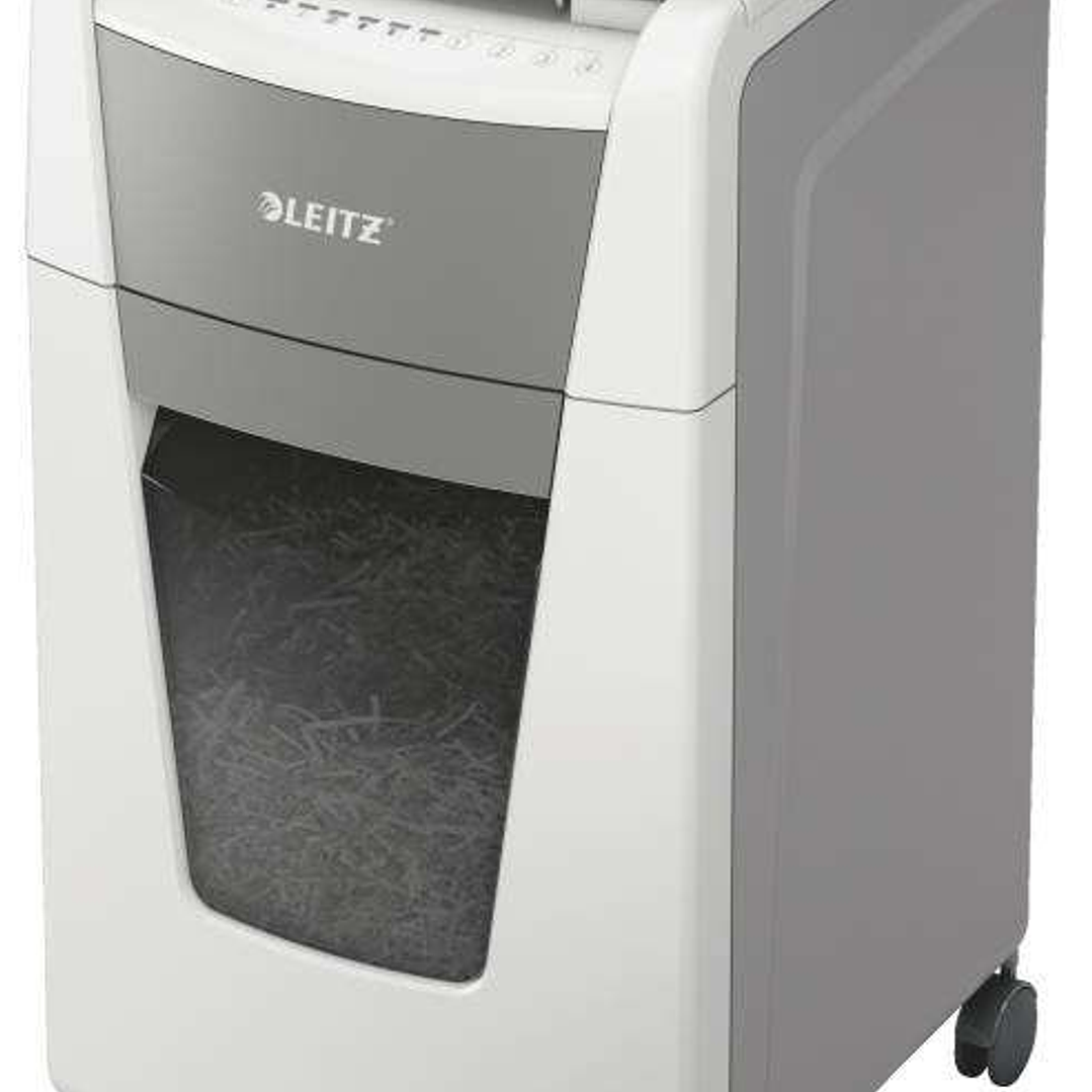 Leitz IQ 300 Autofeed P4 Destructora Automatica de Papel Corte en Particulas P-4 - Autoalimentacion 300 Hojas, Manual 10 Hojas - Papelera de 60L - Col 1