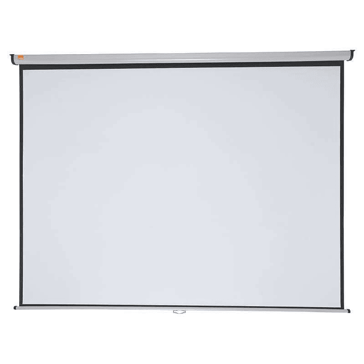 Nobo Pantalla Proyeccion Pared 2400x1813mm Blanca Mate 4:3 - Montaje en Pared o Techo - Carcasa Protectora - Alta Calidad de Proyeccion - Color Blanco 1