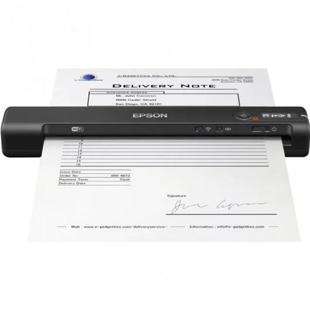 Epson Workforce ES60W Escaner Portatil Inalambrico WiFi - 600dpi - Pantalla LCD - Tecnologia ReadyScan LED 1