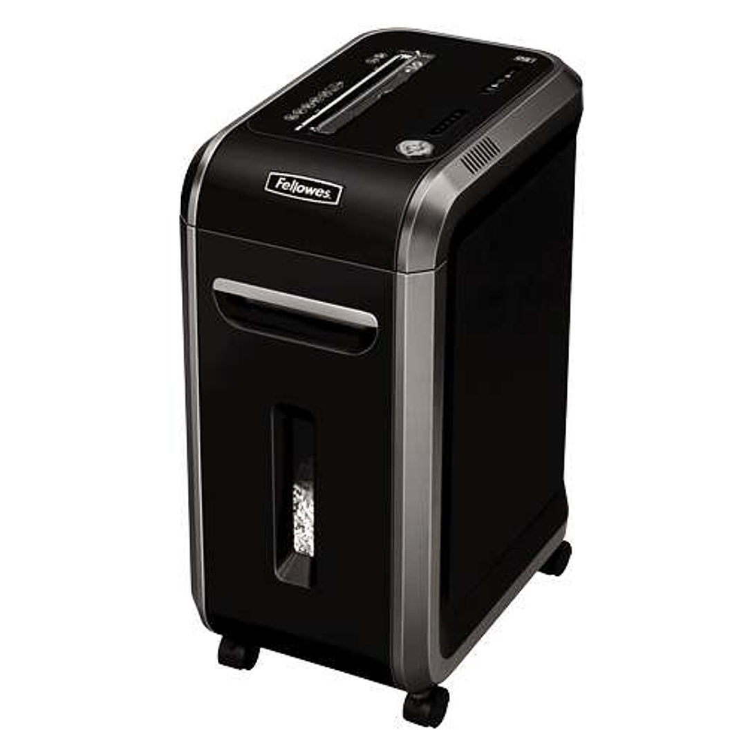 Fellowes 99Ci Destructora de Papel Manual Corte en Particulas P-4 - Destruye hasta 18 Hojas - Papelera de 34L - Color Negro 1
