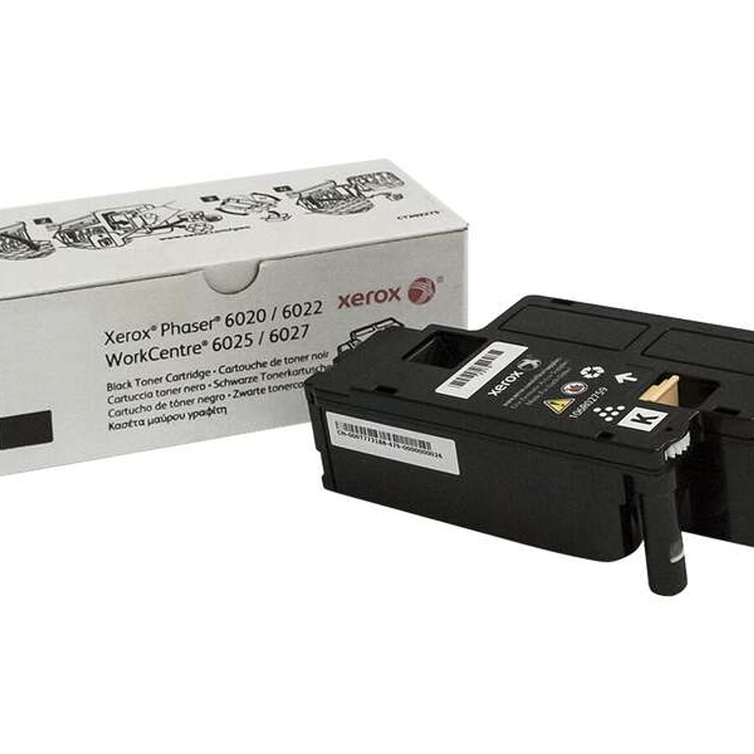 Xerox Phaser 6020/6022 Negro Cartucho de Toner Original - 106R02759 1