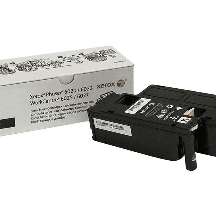 Xerox Phaser 6020/6022 Negro Cartucho de Toner Original - 106R02759 1
