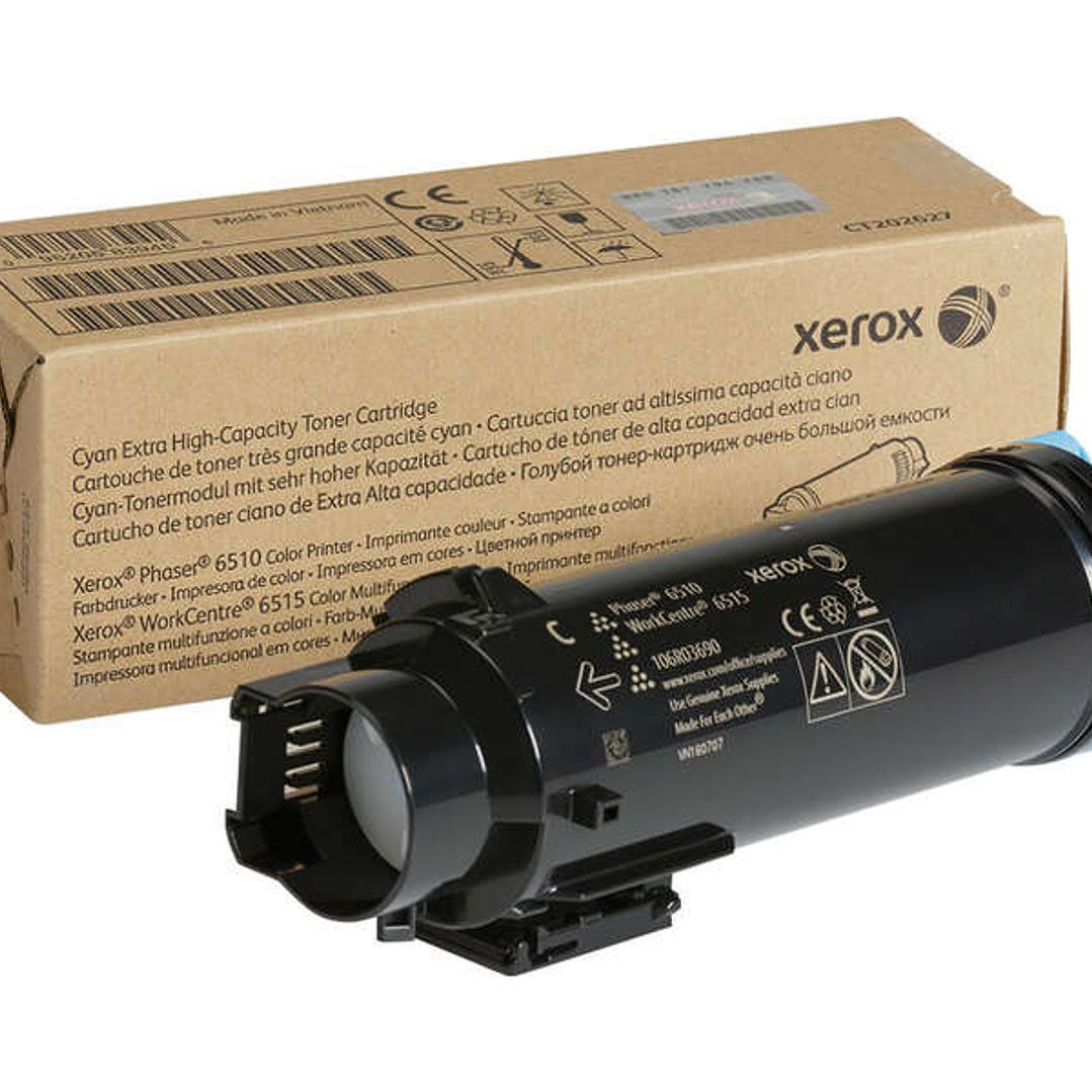 Xerox Phaser 6510/WorkCentre 6515 Cyan Cartucho de Toner Original - 106R03690 1