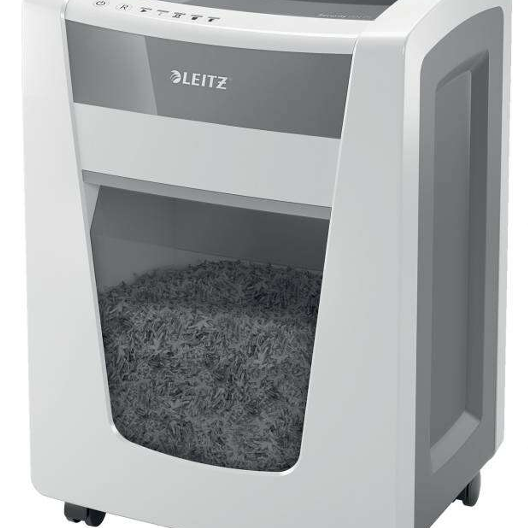 Leitz Office PRO P5 Destructora de Papel - Inteligente, Silenciosa y Segura - Destruye 15 Hojas - Papelera de 30 L - Micro Corte Nivel de Seguridad Di 1