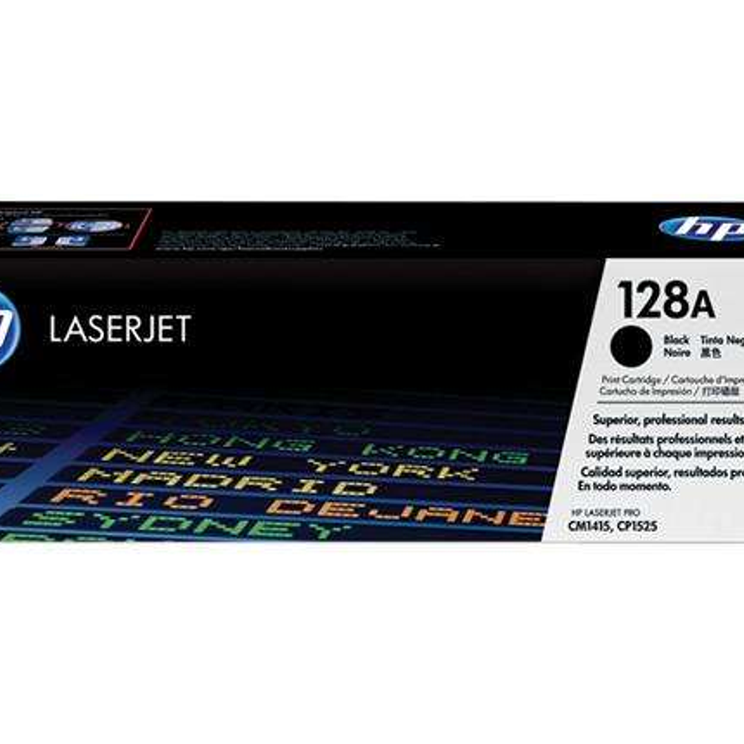 HP CE320A Negro Cartucho de Toner Original - 128A 1