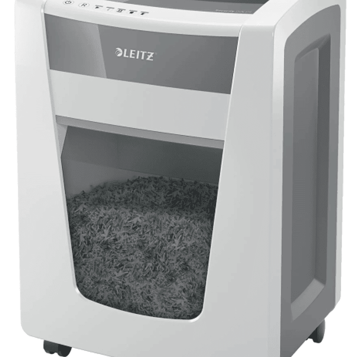 Leitz IQ Office Pro P4 Destructora de Papel Corte Confeti P-4 - Destruye hasta 20 Hojas - Capacidad de la Papelera 30L - 4 Horas de Funcionamiento Ini 1