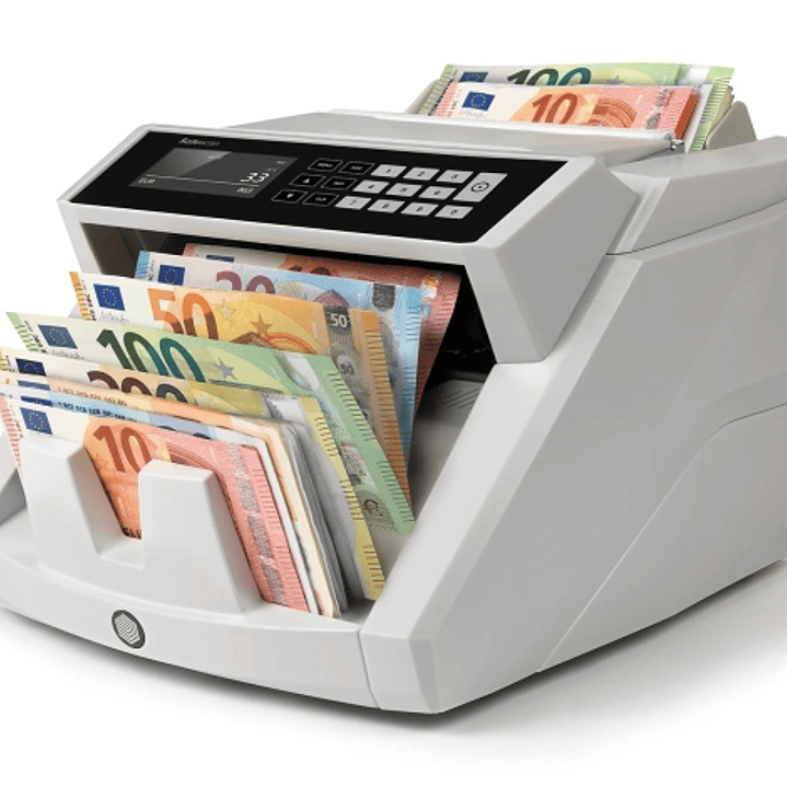 Safescan 2465-S Contadora de Billetes - Puede Contar Billetes de Euro Mezclados - Capacidad hasta 300 Billetes - 1000 Billetes por Minuto - Deteccion  1